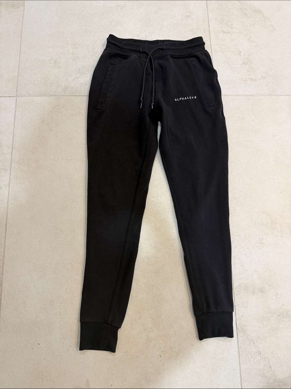 Alphalete Black Tapered Jogger Sweatpants